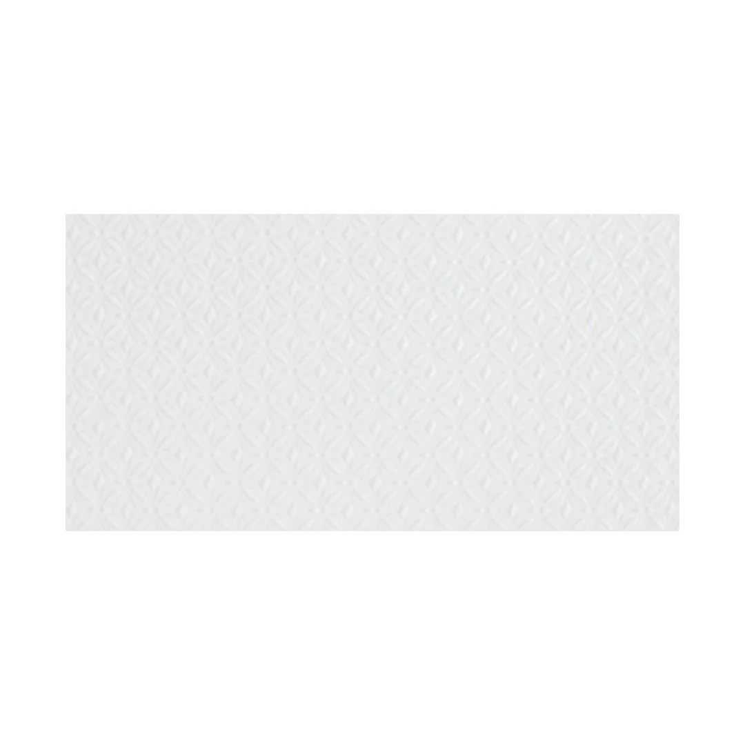 Terreno White Matte Bloom, 12" x 24" - Ceramic Tile