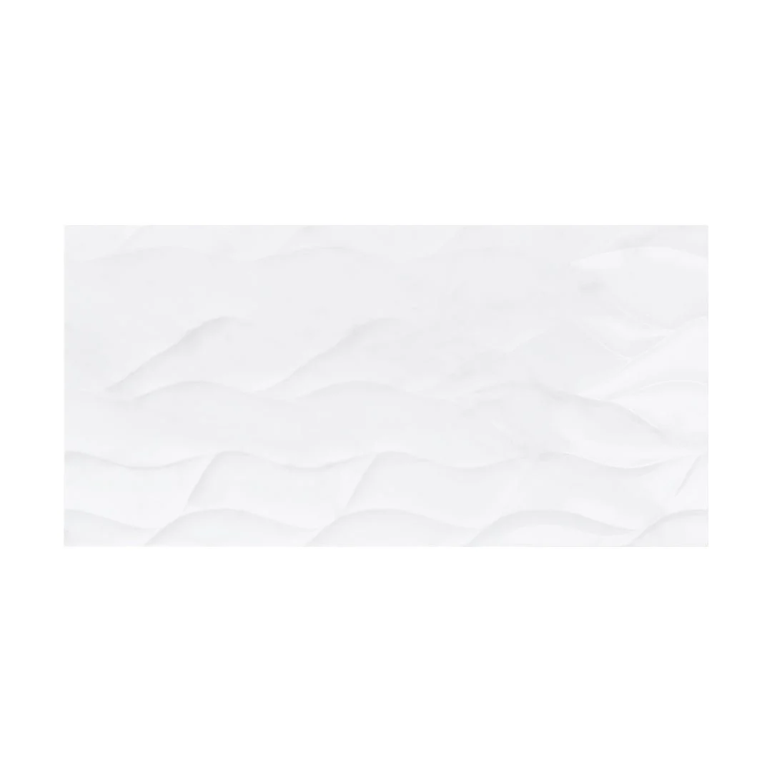 Terreno White Matte Pitch, 12" x 24" - Ceramic Tile