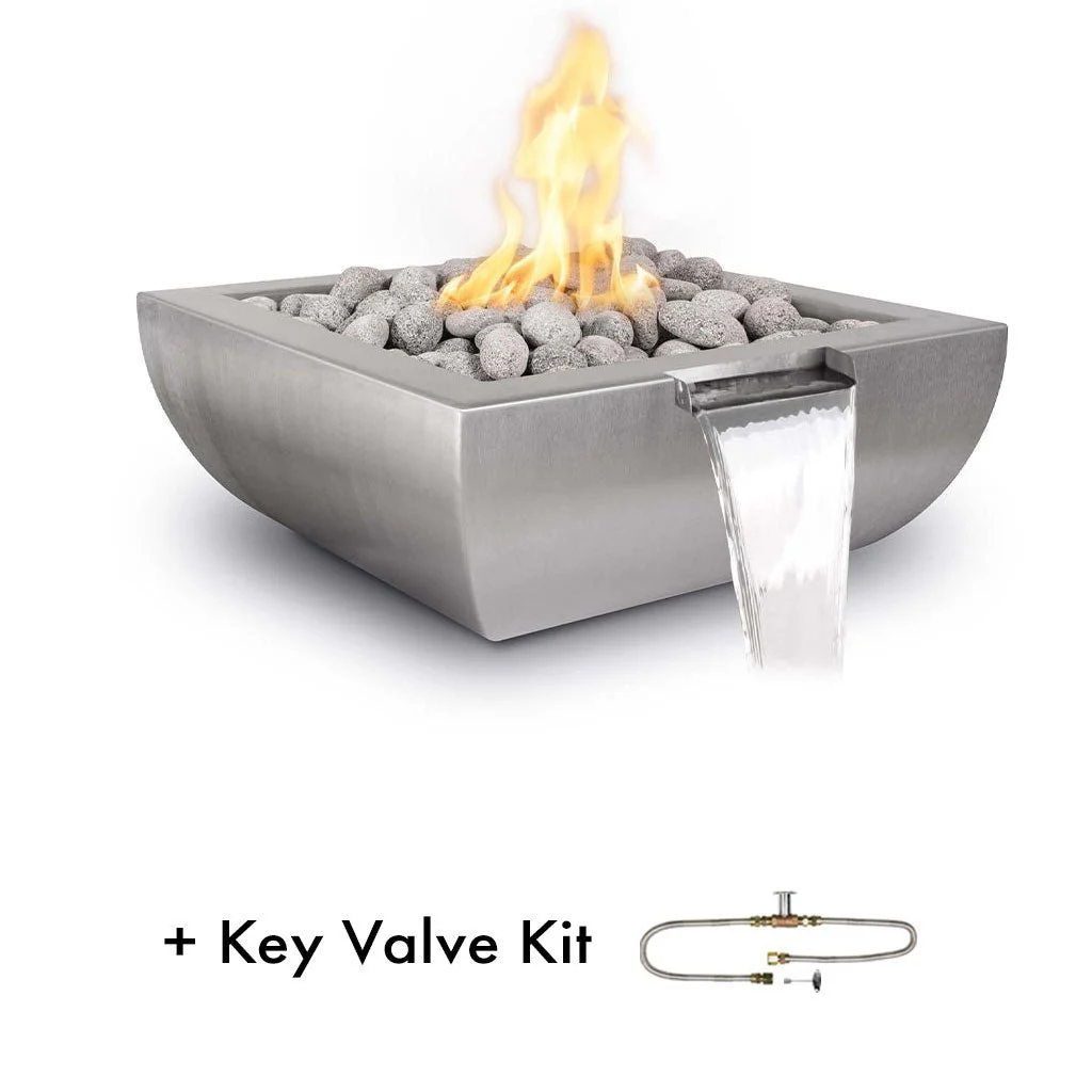 Avalon Stainless Steel Fire and Water Bowl - Pool Feature - Image 2