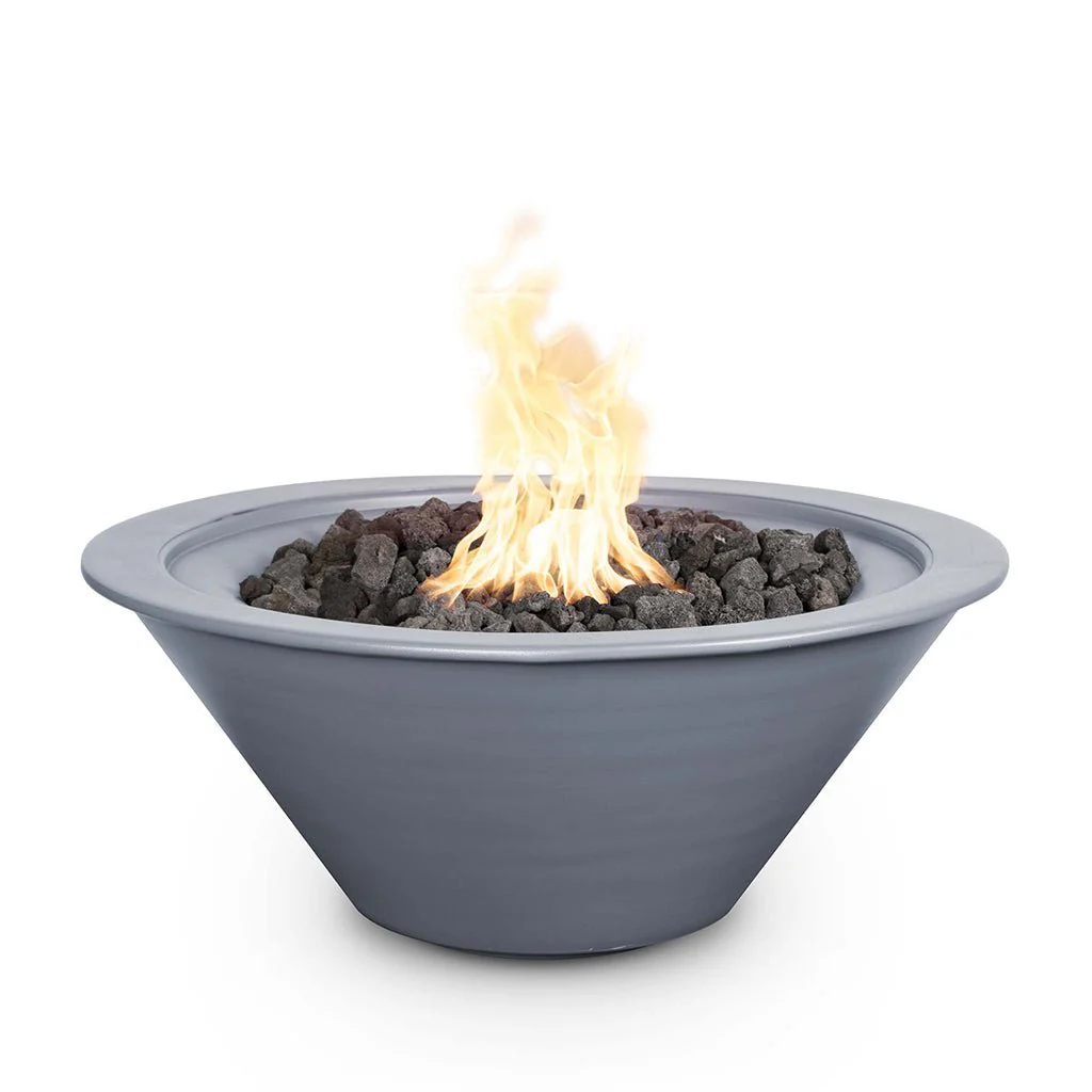 Cazo 24" Round Fire Bowl, Powder Coated Metal - Fire Feature - Image 3
