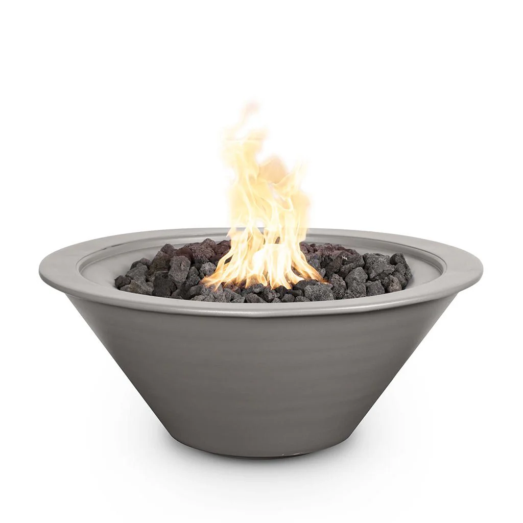 Cazo 24" Round Fire Bowl, Powder Coated Metal - Fire Feature - Image 5