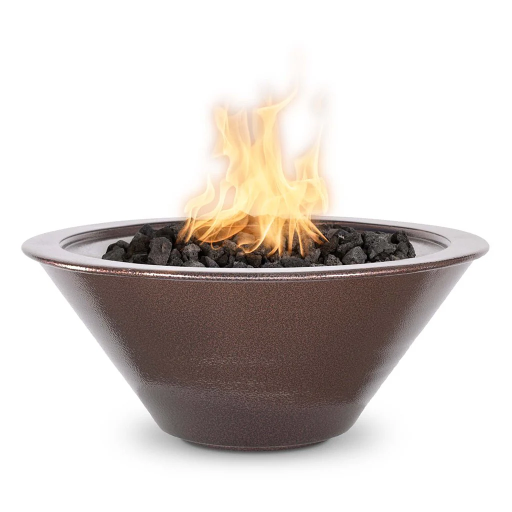 Cazo 30" Round Fire Bowl, Powder Coated Metal - Fire Feature - Image 2