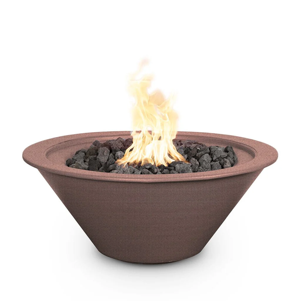 Cazo 36" Round Fire Bowl, Powder Coated Metal - Fire Feature - Image 4