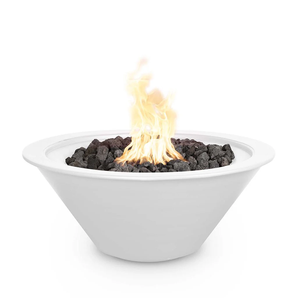 Cazo 36" Round Fire Bowl, Powder Coated Metal - Fire Feature - Image 7