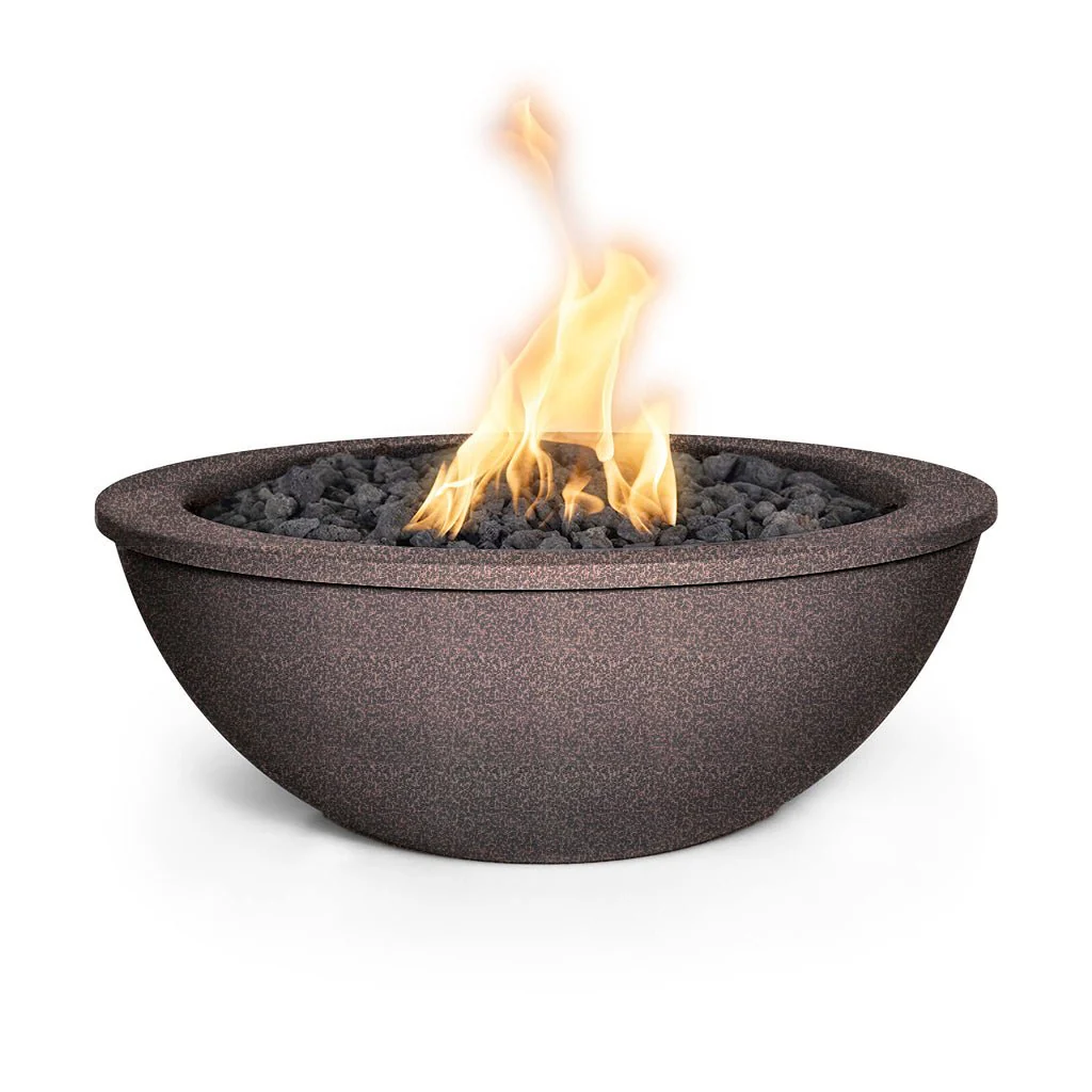 Sedona 27" Round Fire Bowl, Powder Coated Metal - Fire Feature - Image 2