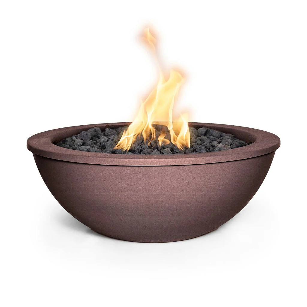 Sedona 27" Round Fire Bowl, Powder Coated Metal - Fire Feature - Image 4
