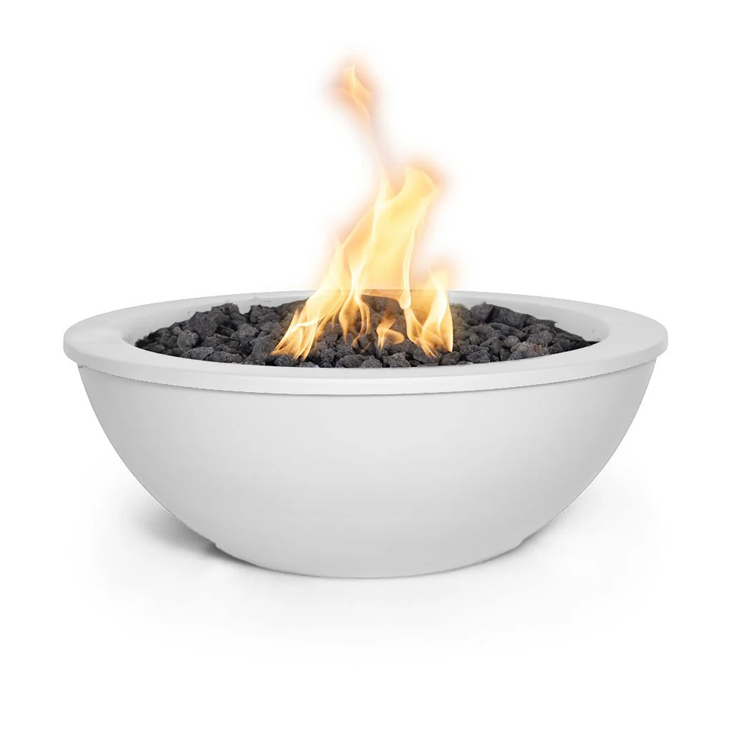 Sedona 27" Round Fire Bowl, Powder Coated Metal - Fire Feature - Image 7