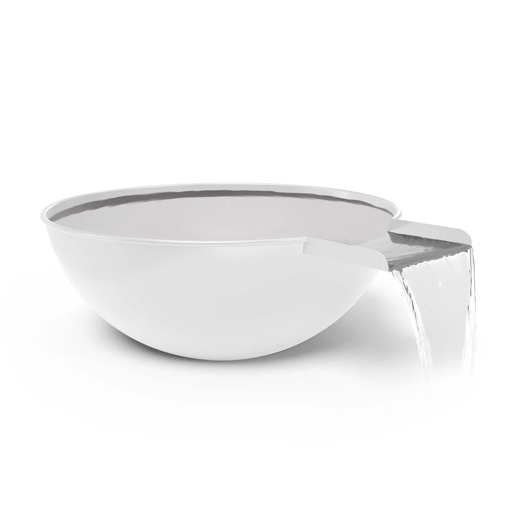 Sedona Round Water Bowl, Powder Coated Metal - Water Feature - Image 7