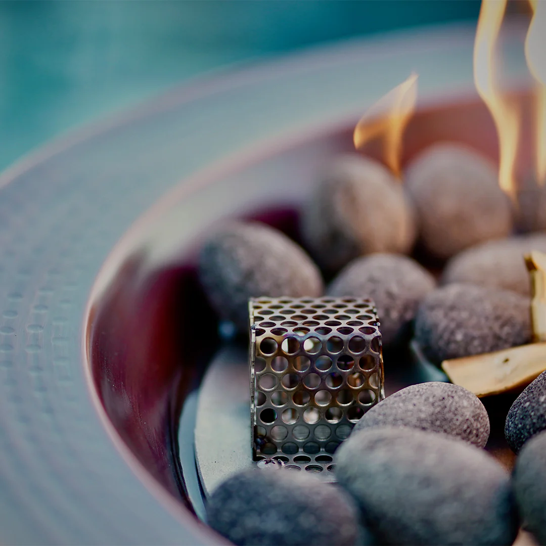 Sedona Round 27" Fire Bowl, Copper - Fire Feature - Image 4