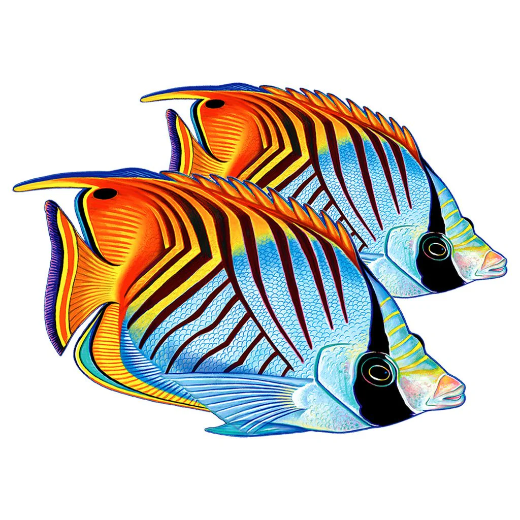 Threadfin Butterflyfish (Double) - Pool Mosaic