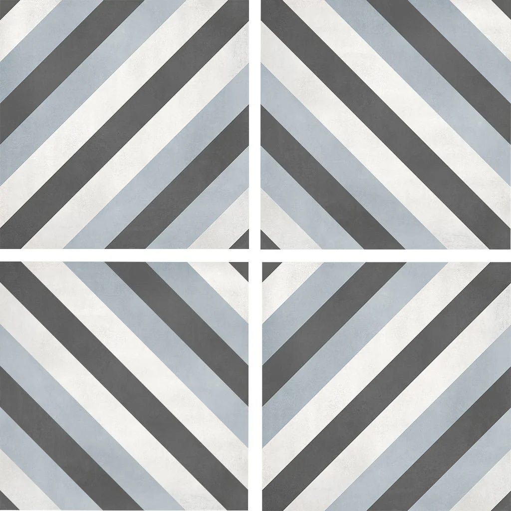 Tide Diamond, 8" x 8" - Porcelain Tile