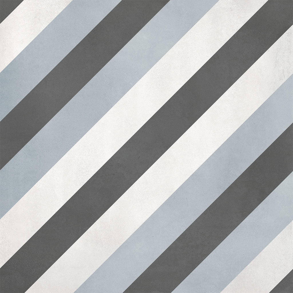Tide Diamond, 8" x 8" - Porcelain Tile - Image 2