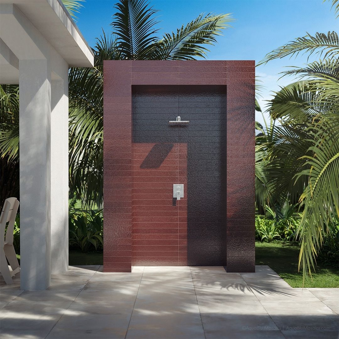 Tiderock Crimson 3" x 24" - Porcelain Tile - Image 3
