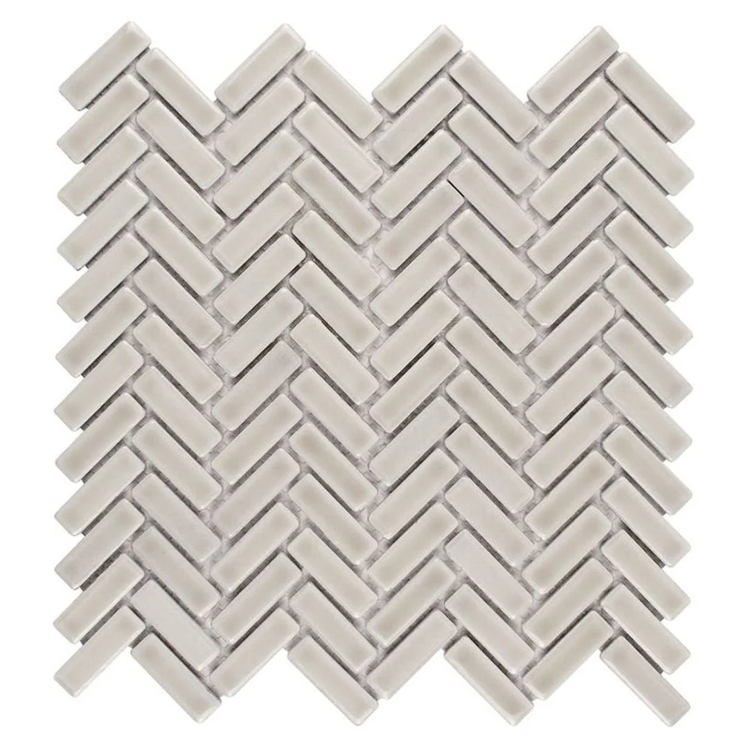 Tilt Pewter, Herringbone - Ceramic Tile