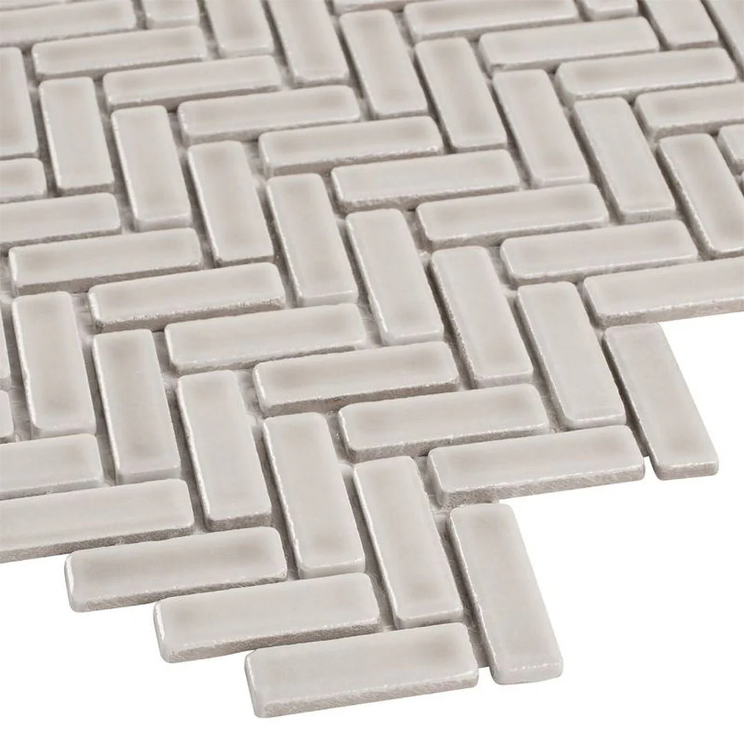 Tilt Pewter, Herringbone - Ceramic Tile - Image 4