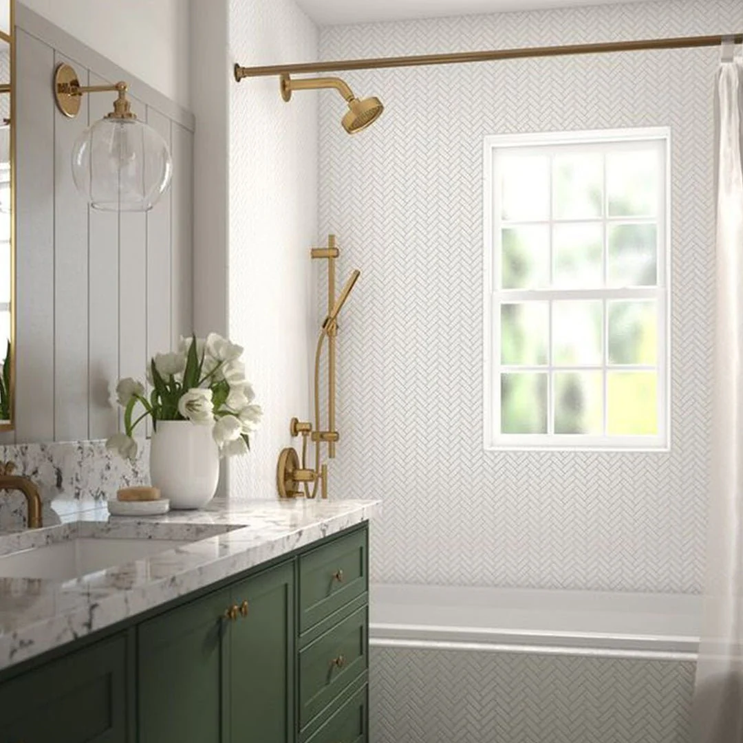 Tilt Plaster, Herringbone - Ceramic Tile - Image 2