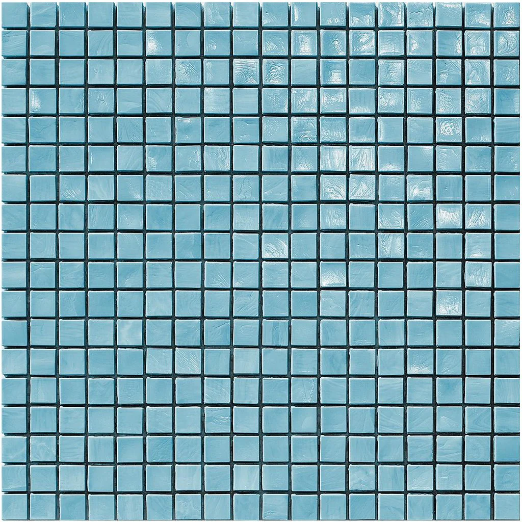 Turquoise, 5/8" x 5/8" - Glass Tile