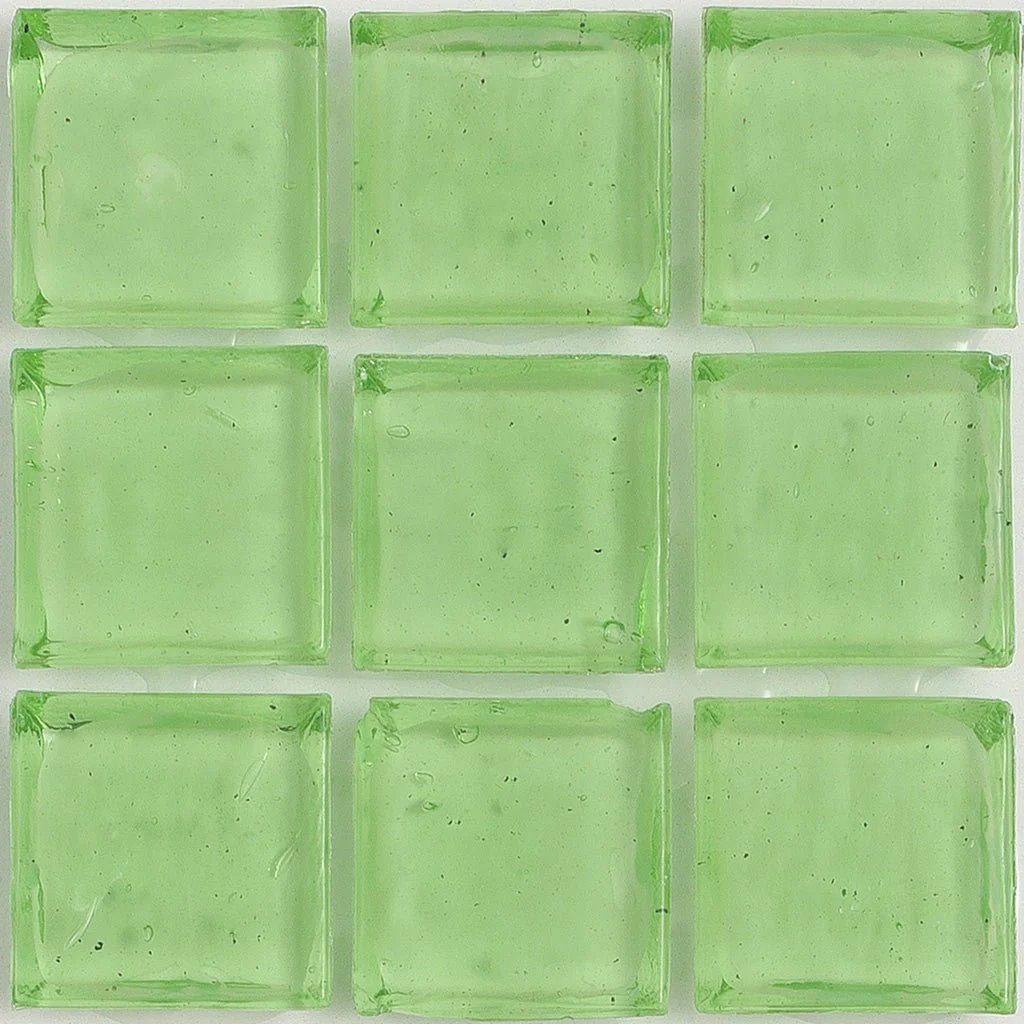 Tourmaline Clear, 1" x 1" - Glass Tile