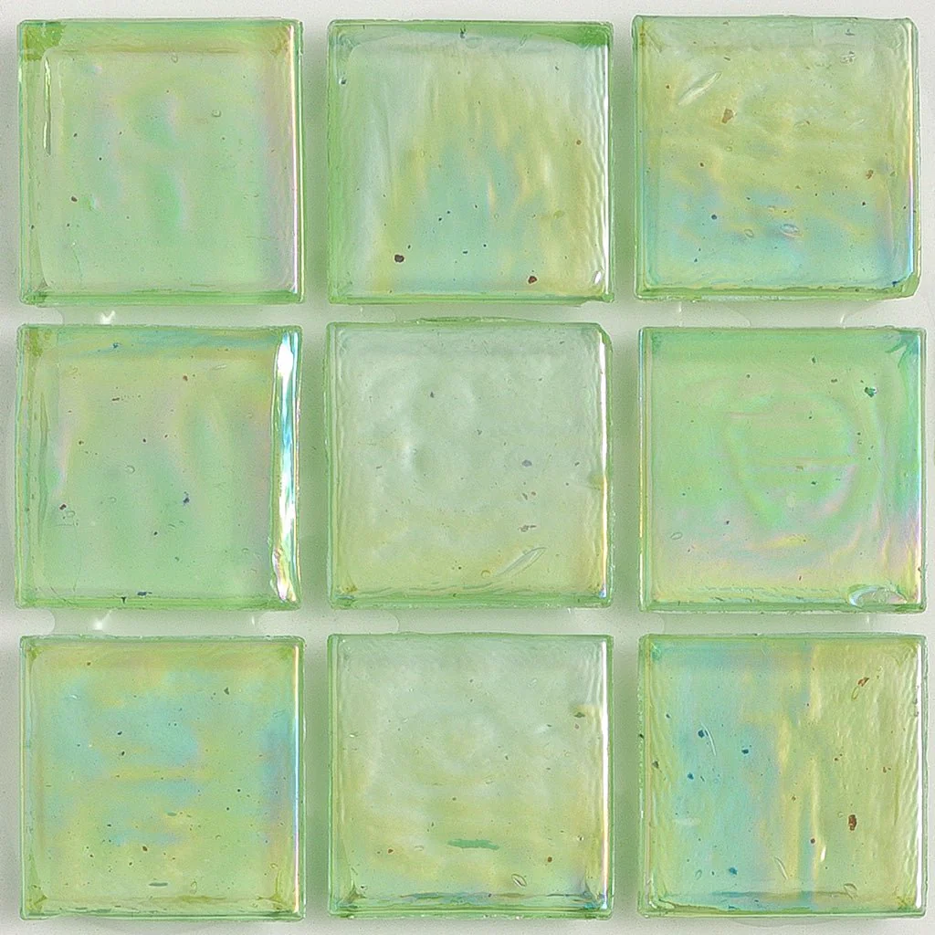 Tourmaline Iridescent, 1" x 1" - Glass Tile