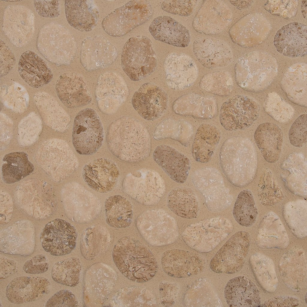 Travertine Blend - Pebble Tile