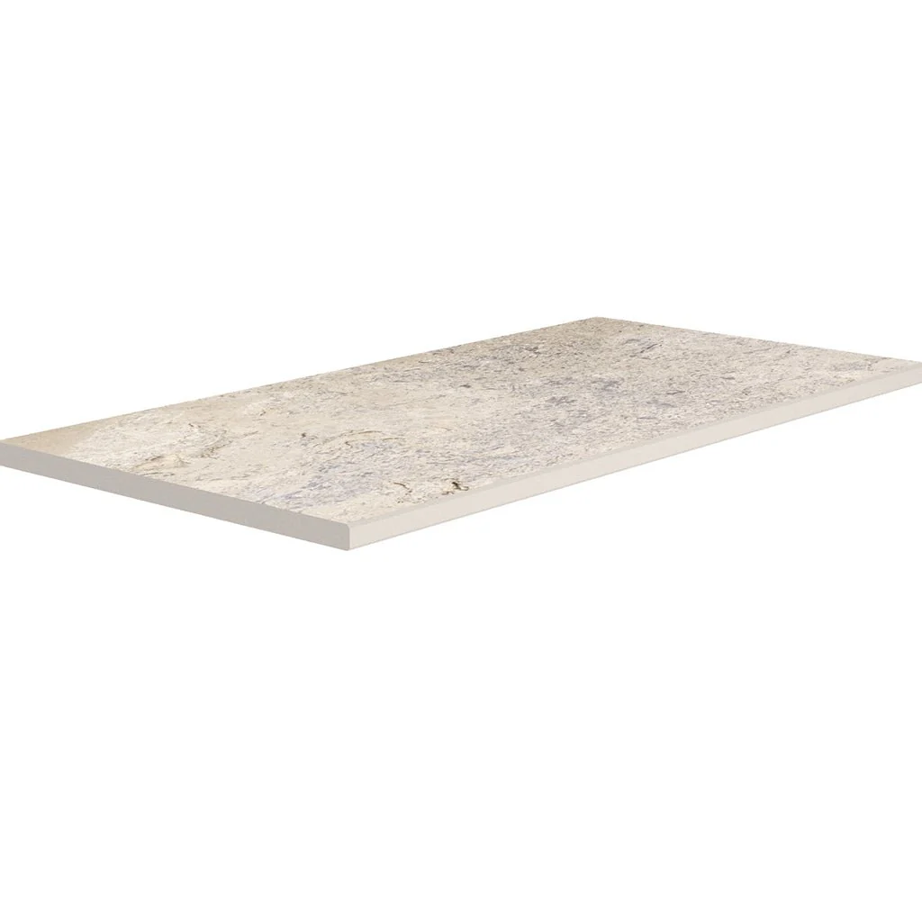 Travertino Beige, 16" x 32" - 2CM Porcelain Pool Coping