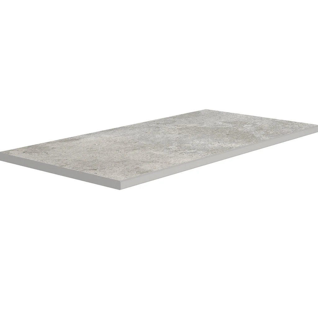 Travertino Gray, 16" x 32" - 2CM Porcelain Pool Coping