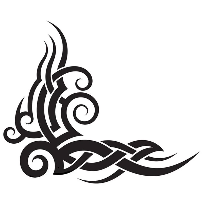 Tribal Wave - Black - Pool Mosaic