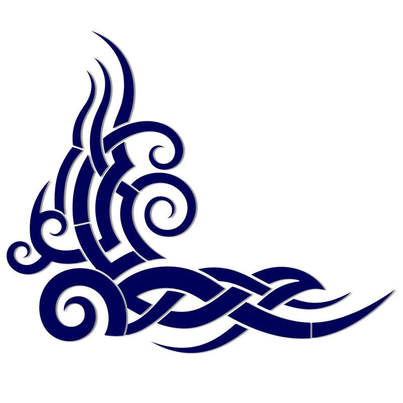 Tribal Wave - Blue - Pool Mosaic