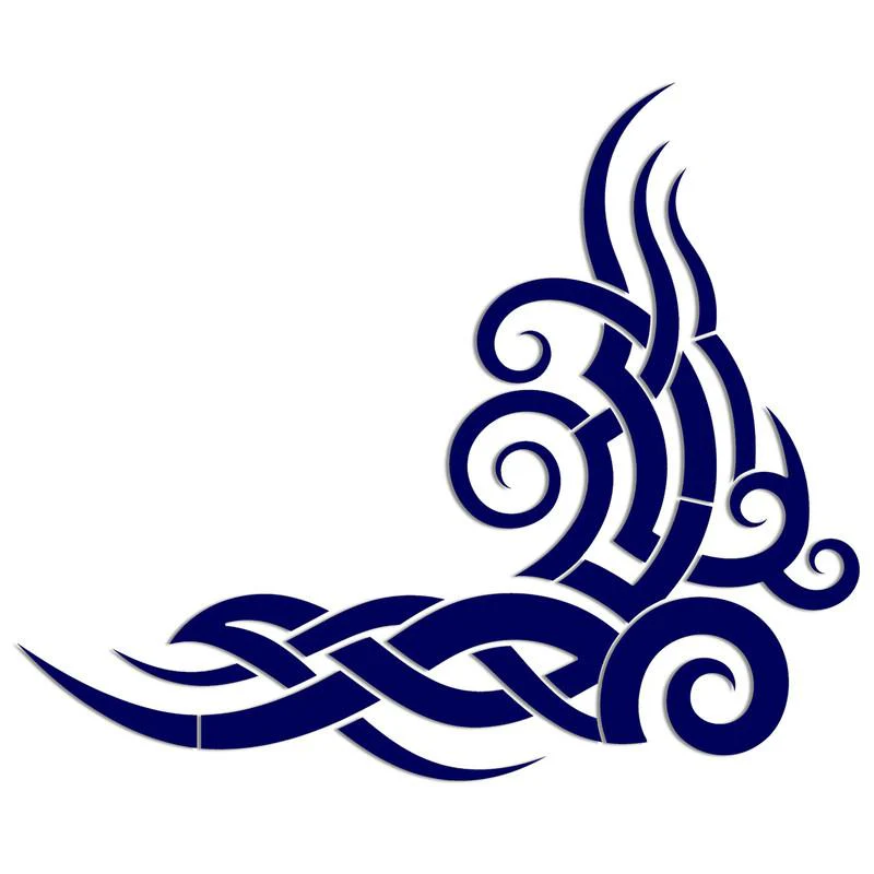 Tribal Wave Reverse - Blue - Pool Mosaic