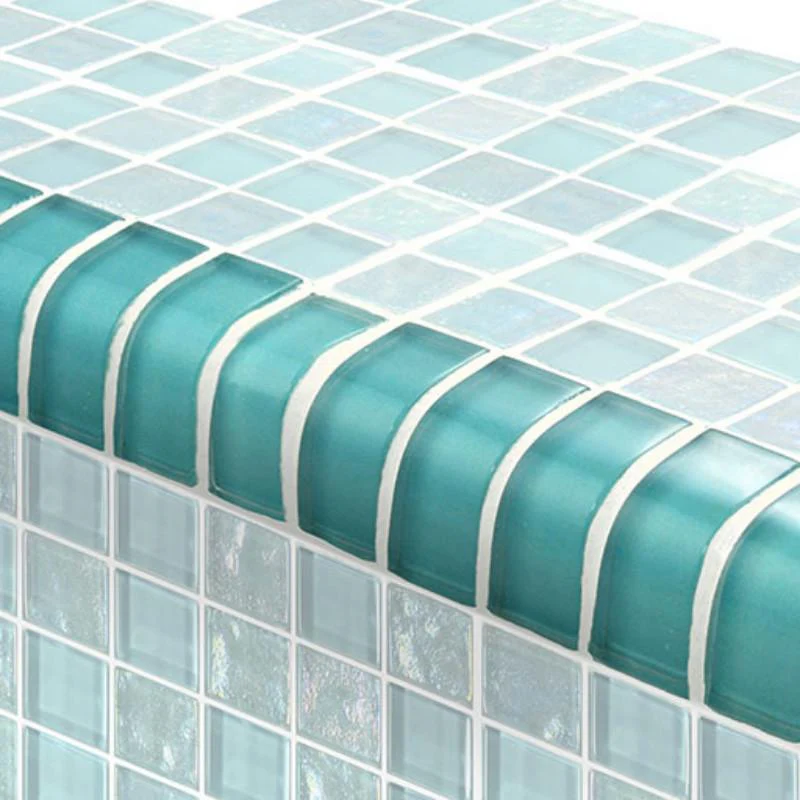 Turquoise, Trim 1" x 2" - Glass Tile