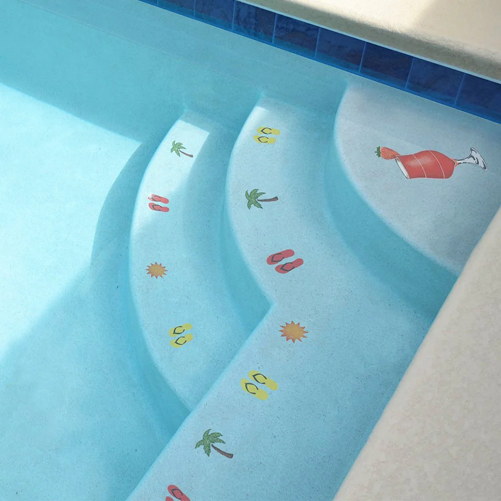 Tropical Step Markers - Pool Mosaic - Image 3