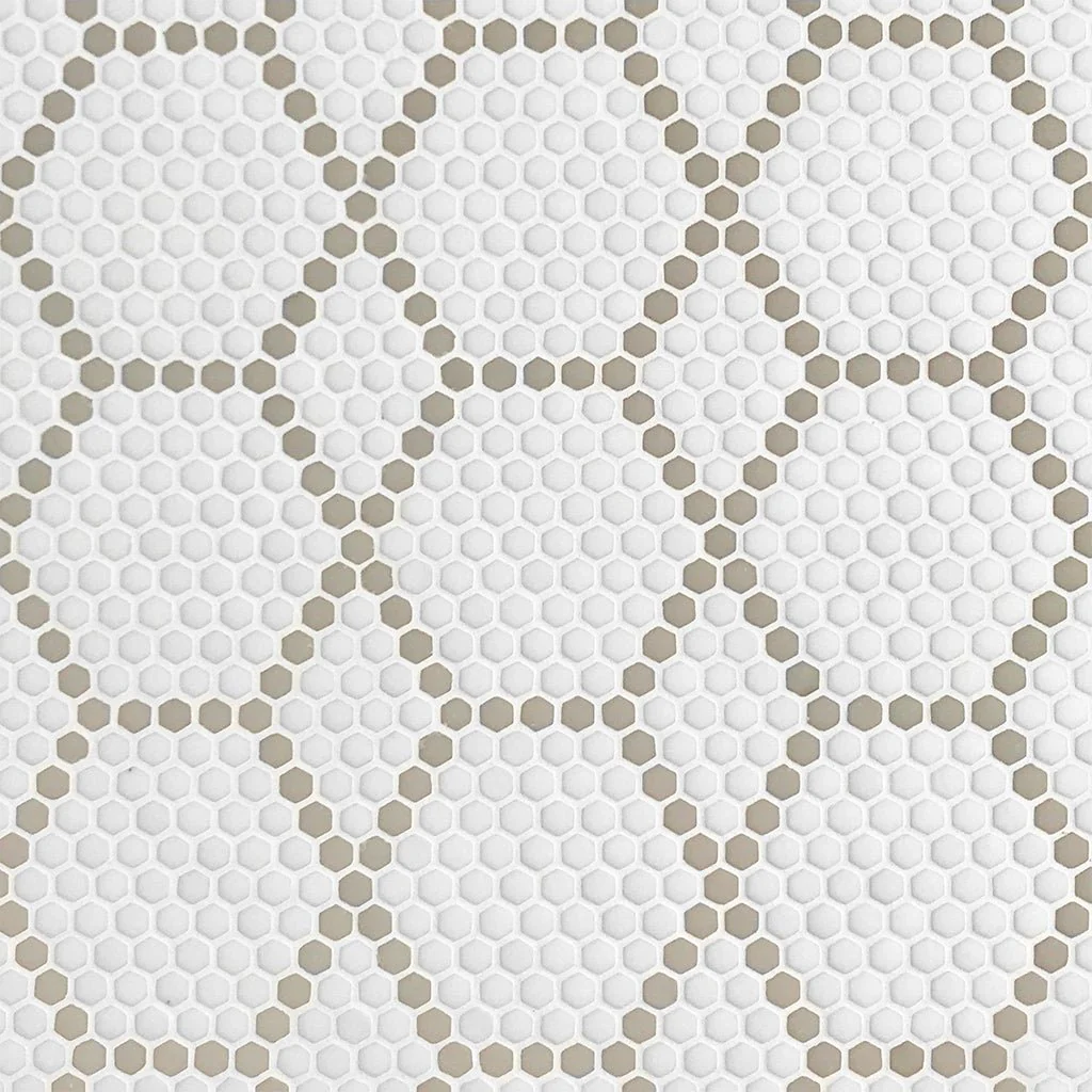Tulle Country, Hexagon Mosaic - Glass Tile