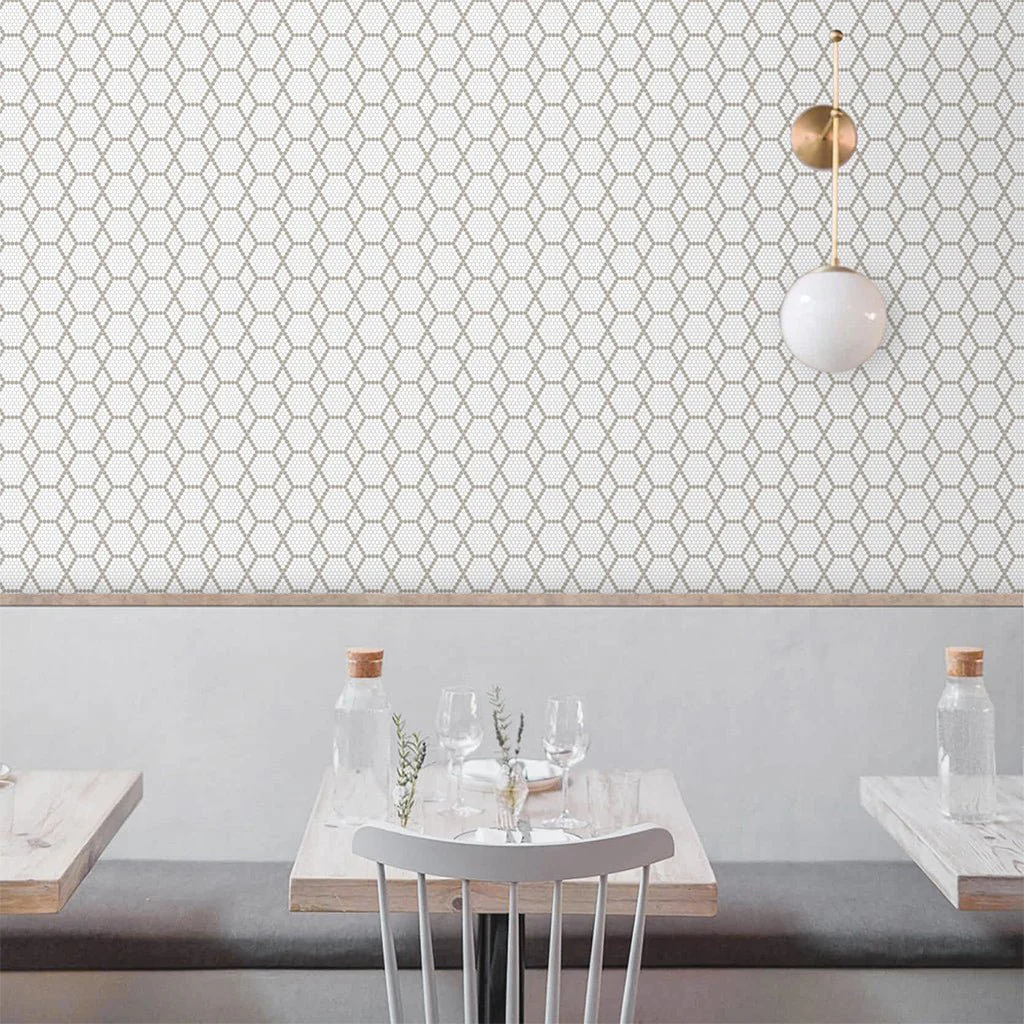 Tulle Country, Hexagon Mosaic - Glass Tile - Image 2
