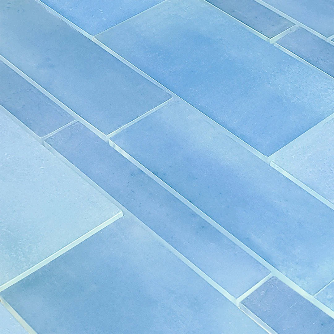 Tumbled Blue, Mixed - Glass Tile - Image 2