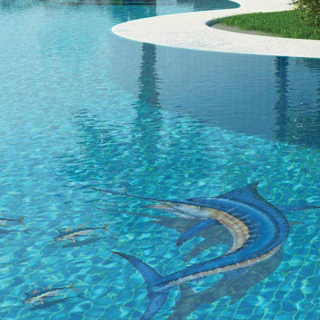 Tuna Reverse w/Shadow - Pool Mosaic - Image 2