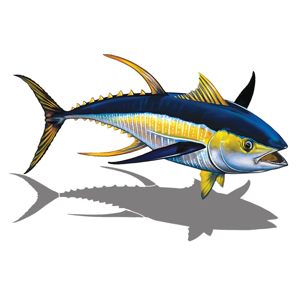 Tuna Right w/Shadow - Pool Mosaic