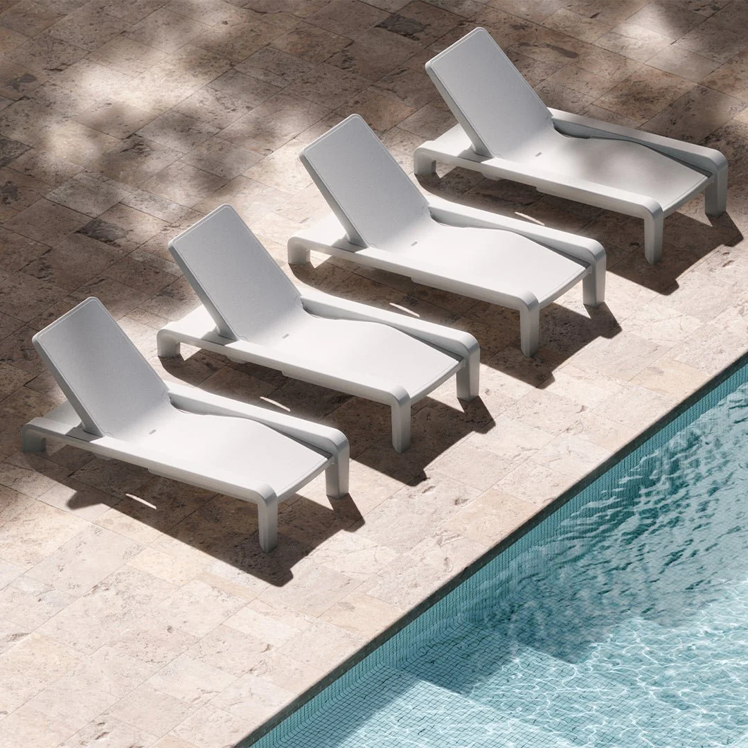 Tupelo Goods Deck Chaise Lounger - Pool & Patio Lounge Chair - Image 4