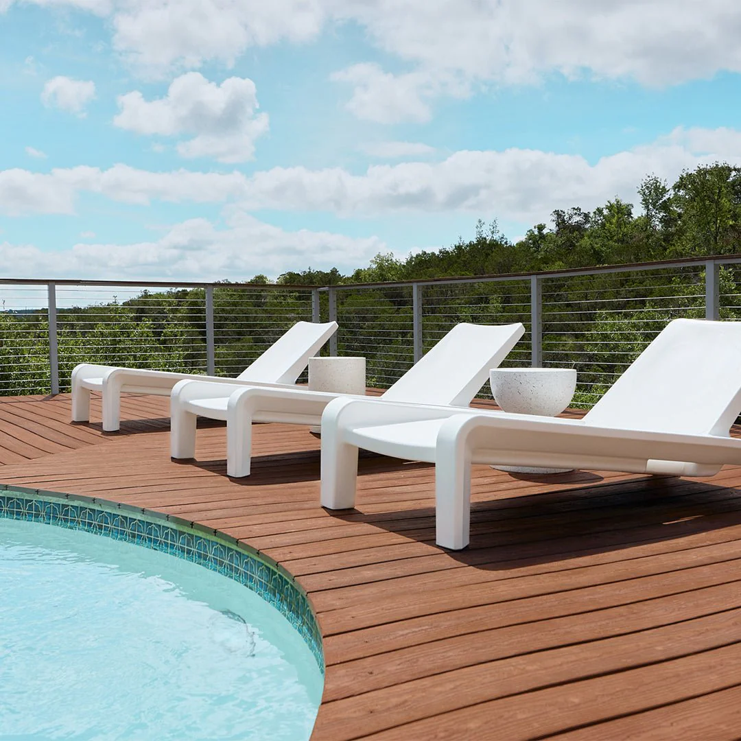 Tupelo Goods Deck Chaise Lounger - Pool & Patio Lounge Chair - Image 9