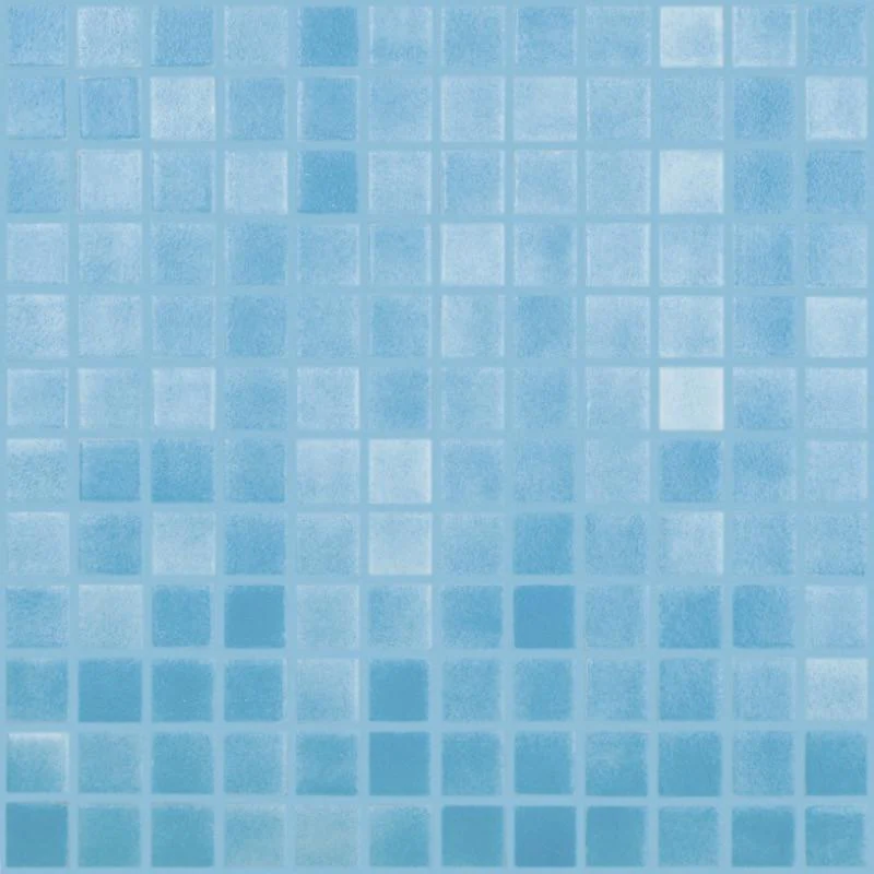 Fog Turquoise Blue Slip Resistant, 1" x 1" - Glass Tile