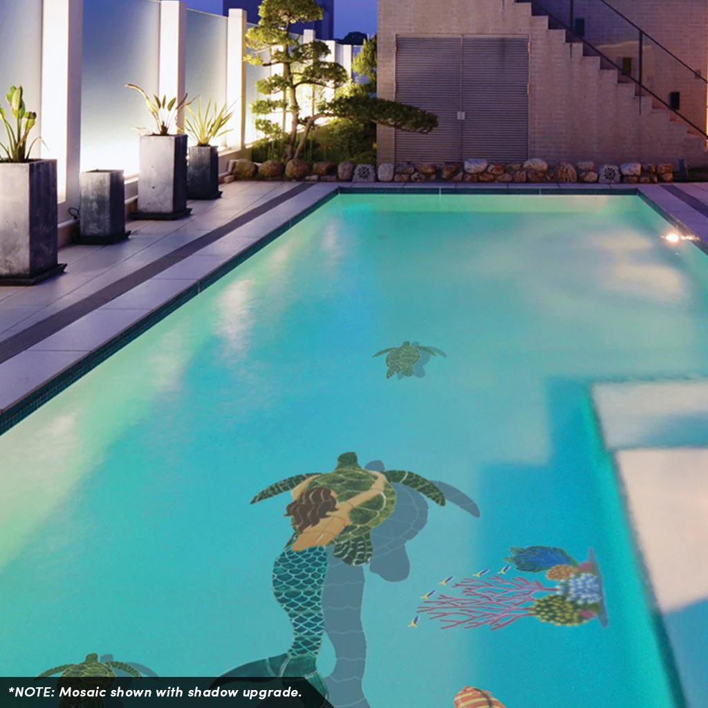 Turtle Sideview - Pool Mosaic - Image 3