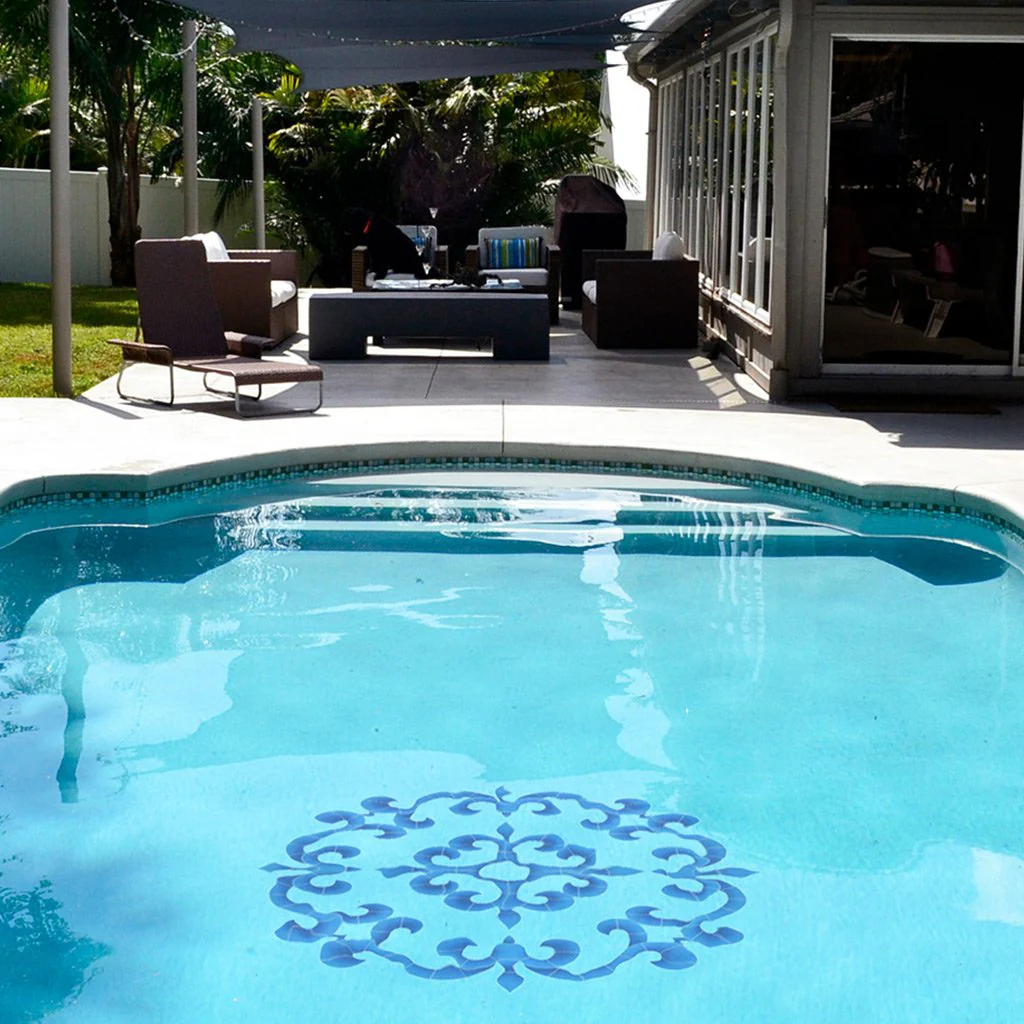 Tuscan Medallion - Blue - Pool Mosaic - Image 2