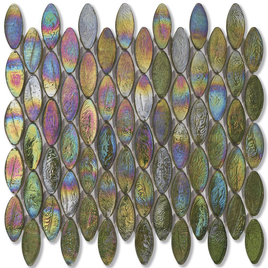 Tweed Domes, 2" x 7/8" - Glass Tile