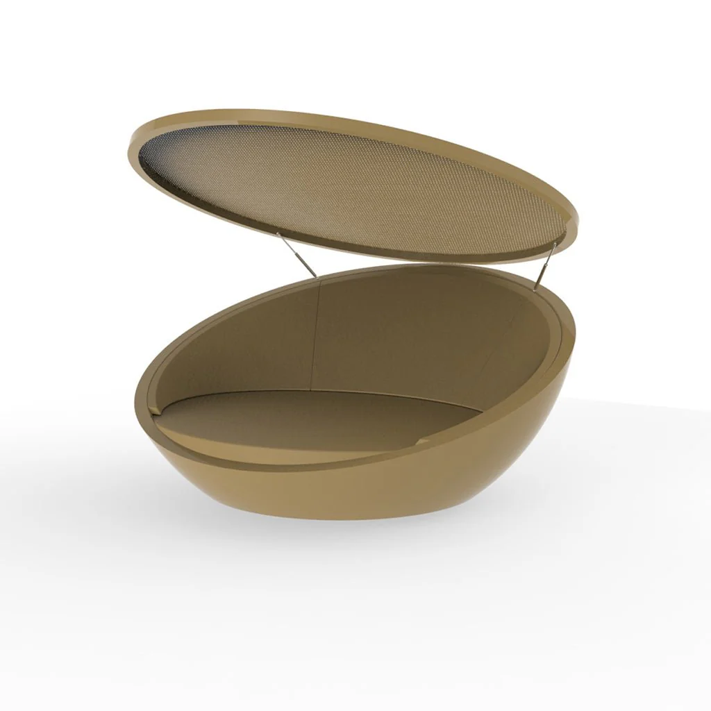 Ulm Daybed with Folding Canopy - Luxury Outdoor Furniture - Image 4
