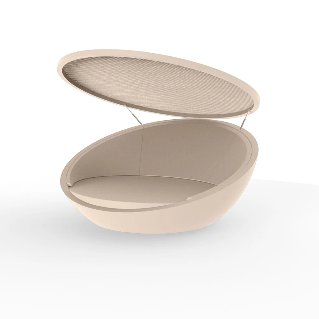 Ulm Daybed with Folding Canopy - Luxury Outdoor Furniture - Image 7