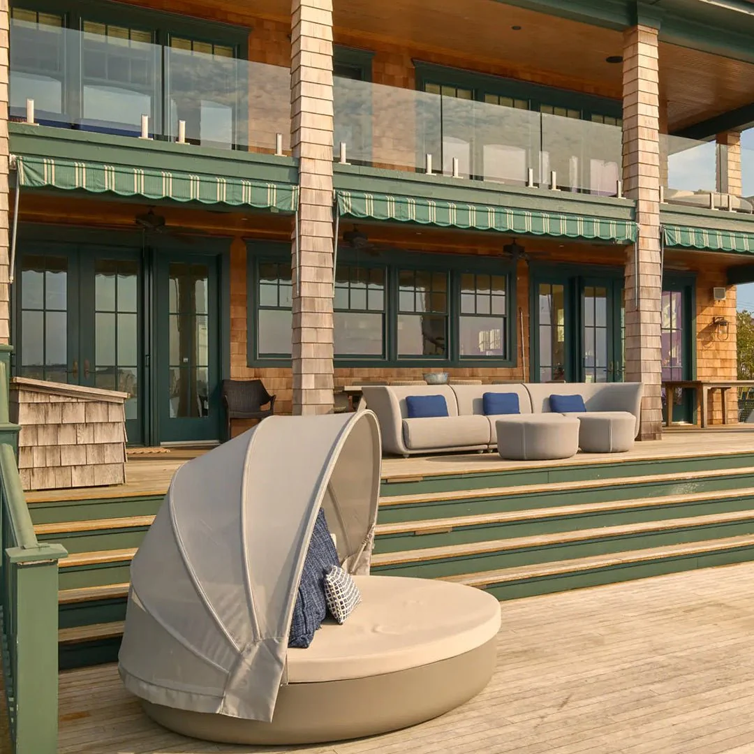 Ulm Daybed with Fixed Backrests and Sunroof - Outdoor Furniture - Image 2