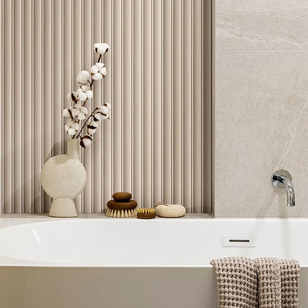 Urbanslat Flute Maple, 16" x 48" - Ceramic Tile - Image 4