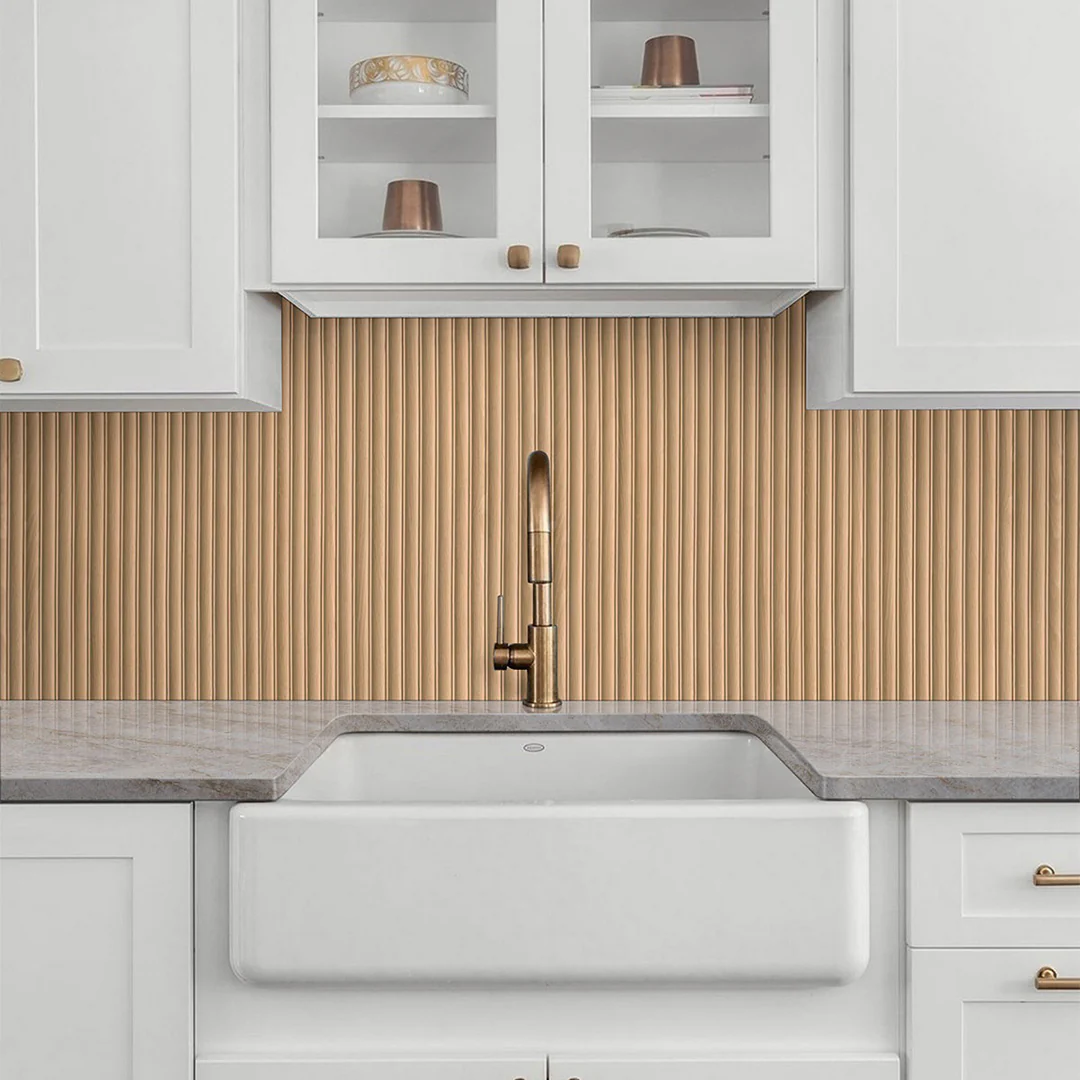 Urbanslat Flute Timber, 16" x 48" - Ceramic Tile - Image 12