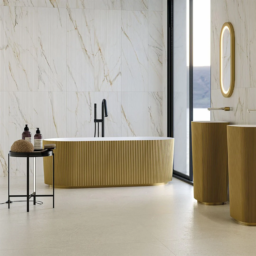 Urbanslat Marmi Gold, 16" x 48" - Ceramic Tile - Image 7