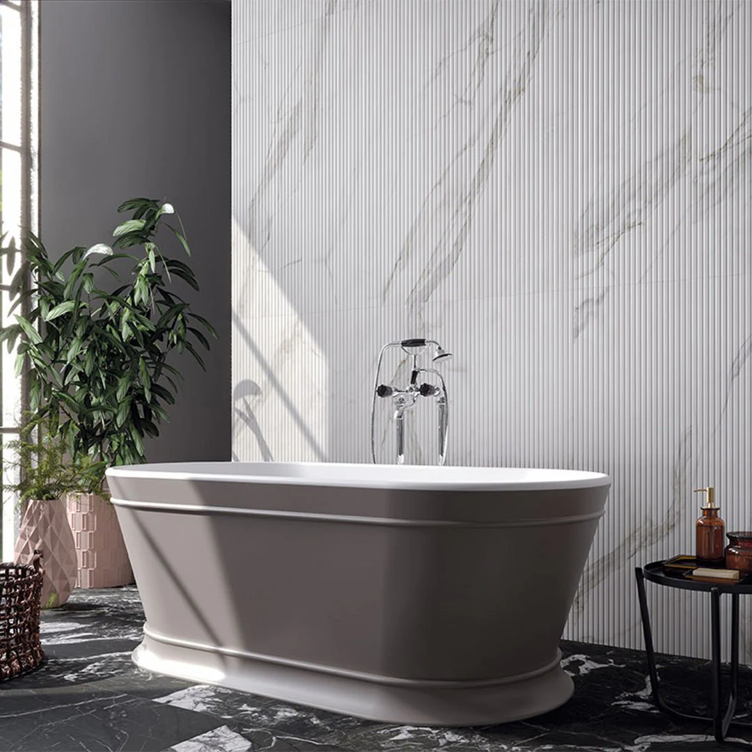Urbanslat Marmi Gray, 16" x 48" - Ceramic Tile - Image 3