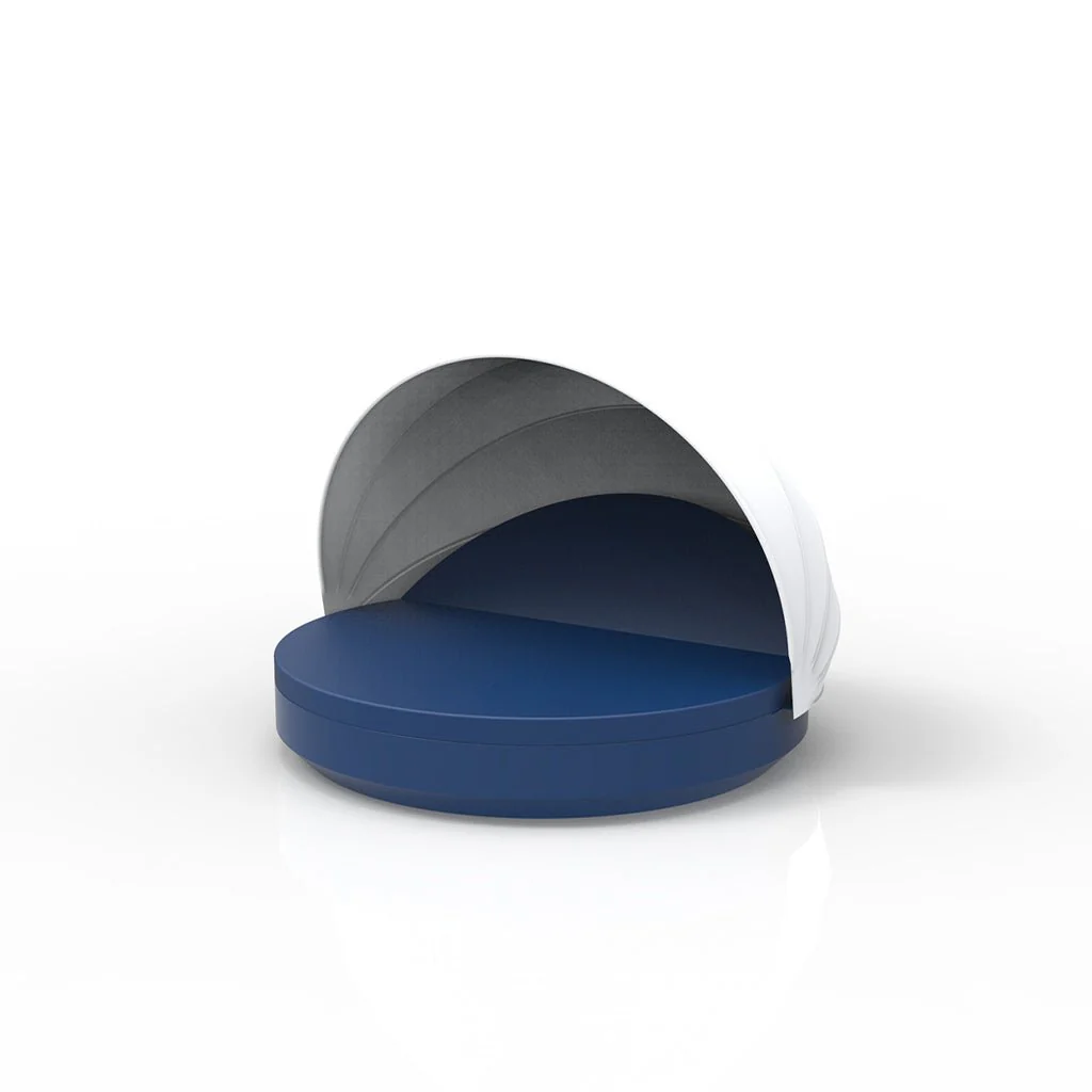 Vela Round Daybed with Reclining Backrest and Sunroof - Outdoor Furniture - Image 12